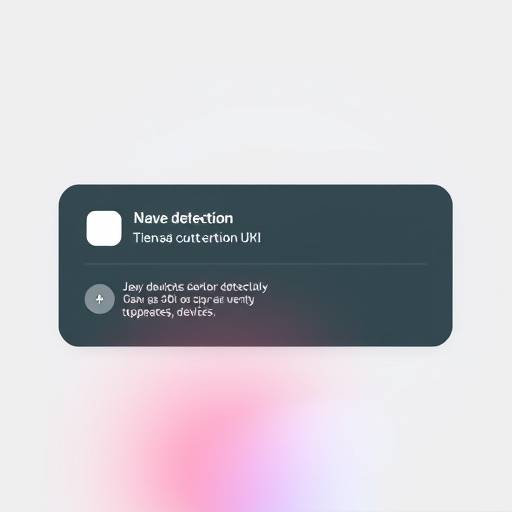 Screenshot of device detection in action
